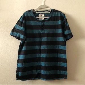 Men’s Large On The Byas Stripped T-Shirt